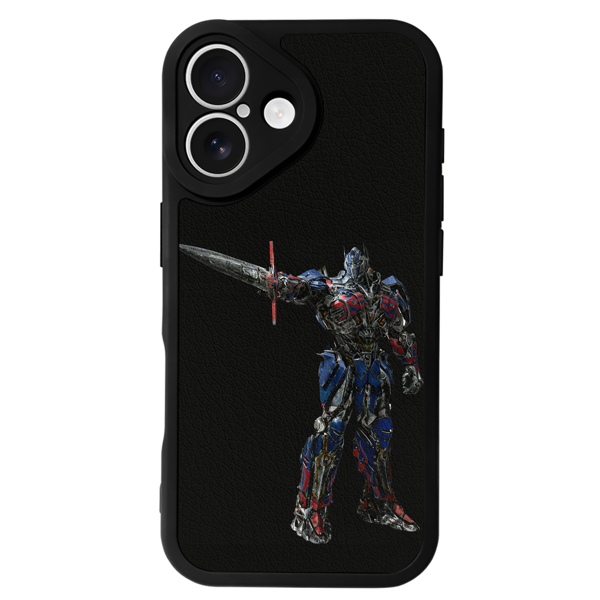（画像用） Transformers トランスフォーマー 【iPhone 16シリーズ対応】シリコンスマホケース（レザー調） 材質：シリコン